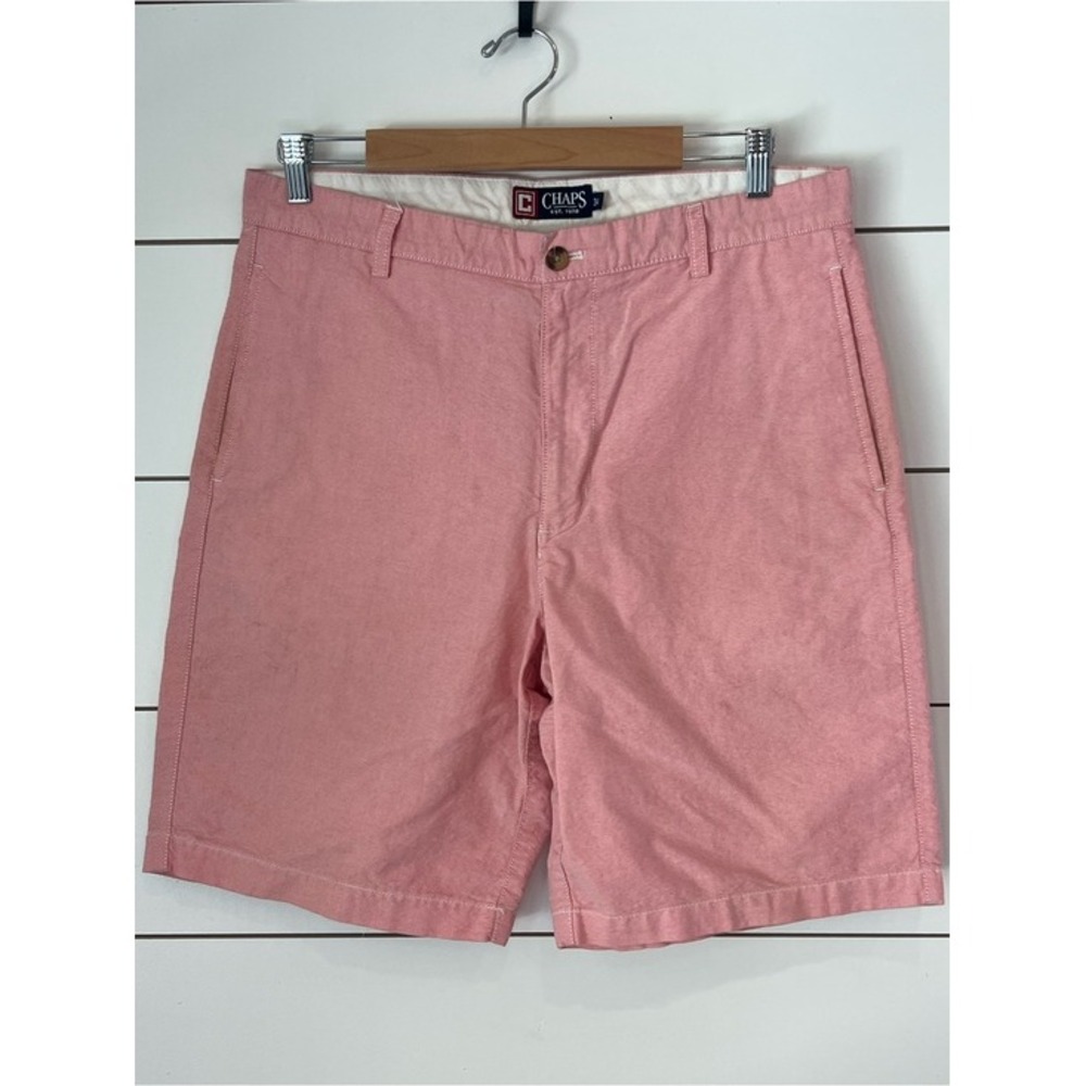Chaps Men's Rose Pink 100% Cotton Chino Shorts‎